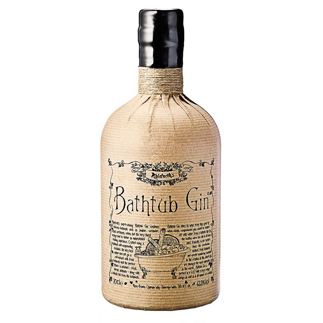 BATHTUB Dry Gin 43,3% Alc. Vol. 0,7l Ableforth's