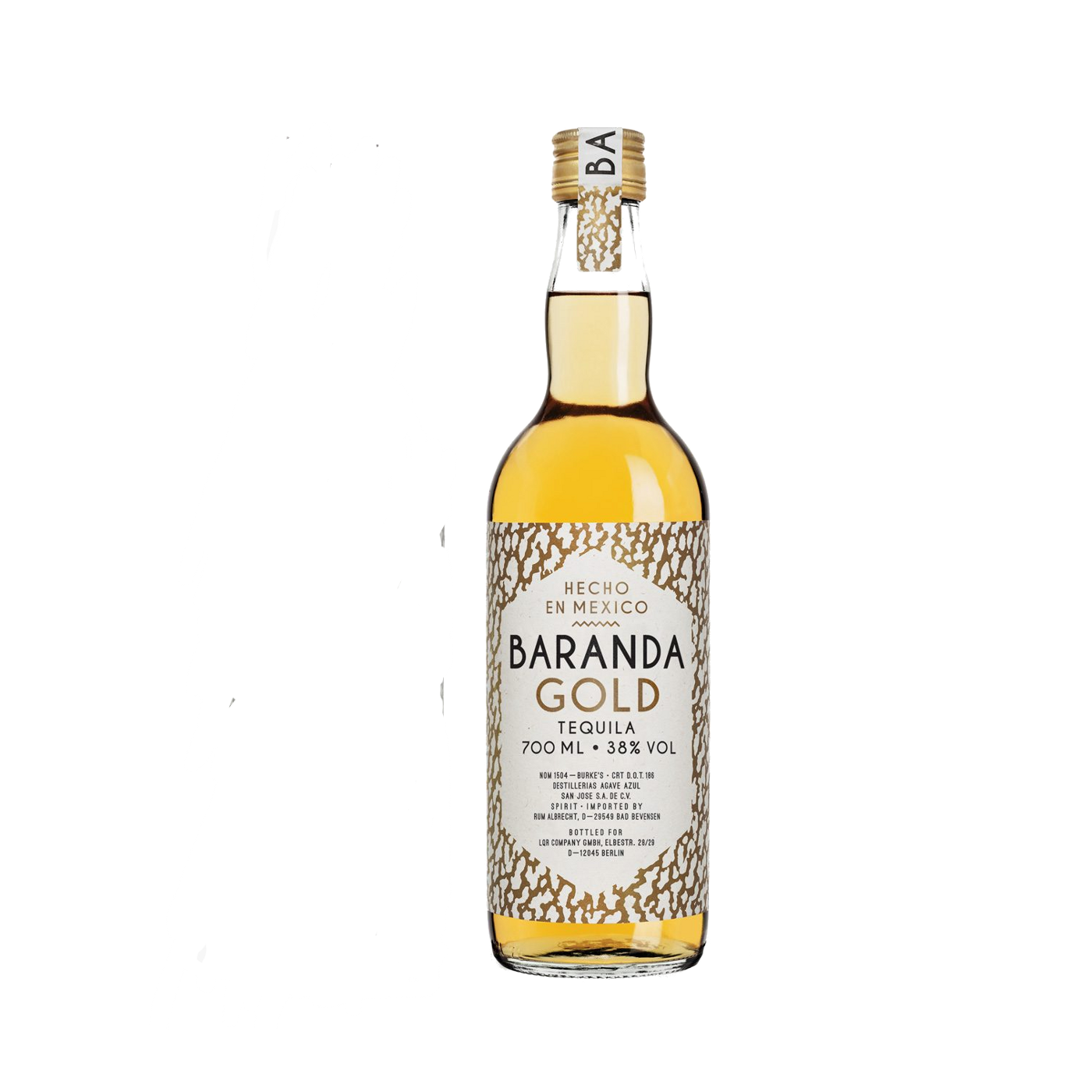 Tequila_LQR Tequila Baranda Gold 38% Vol Alc 0,7l LQR Company