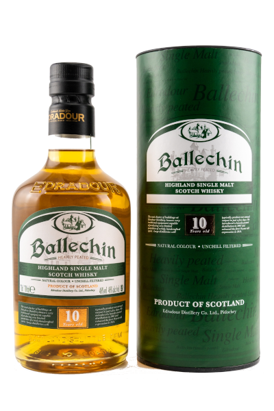 Ballechin 10y heavily peated 46% Alc Vol 0,7l
